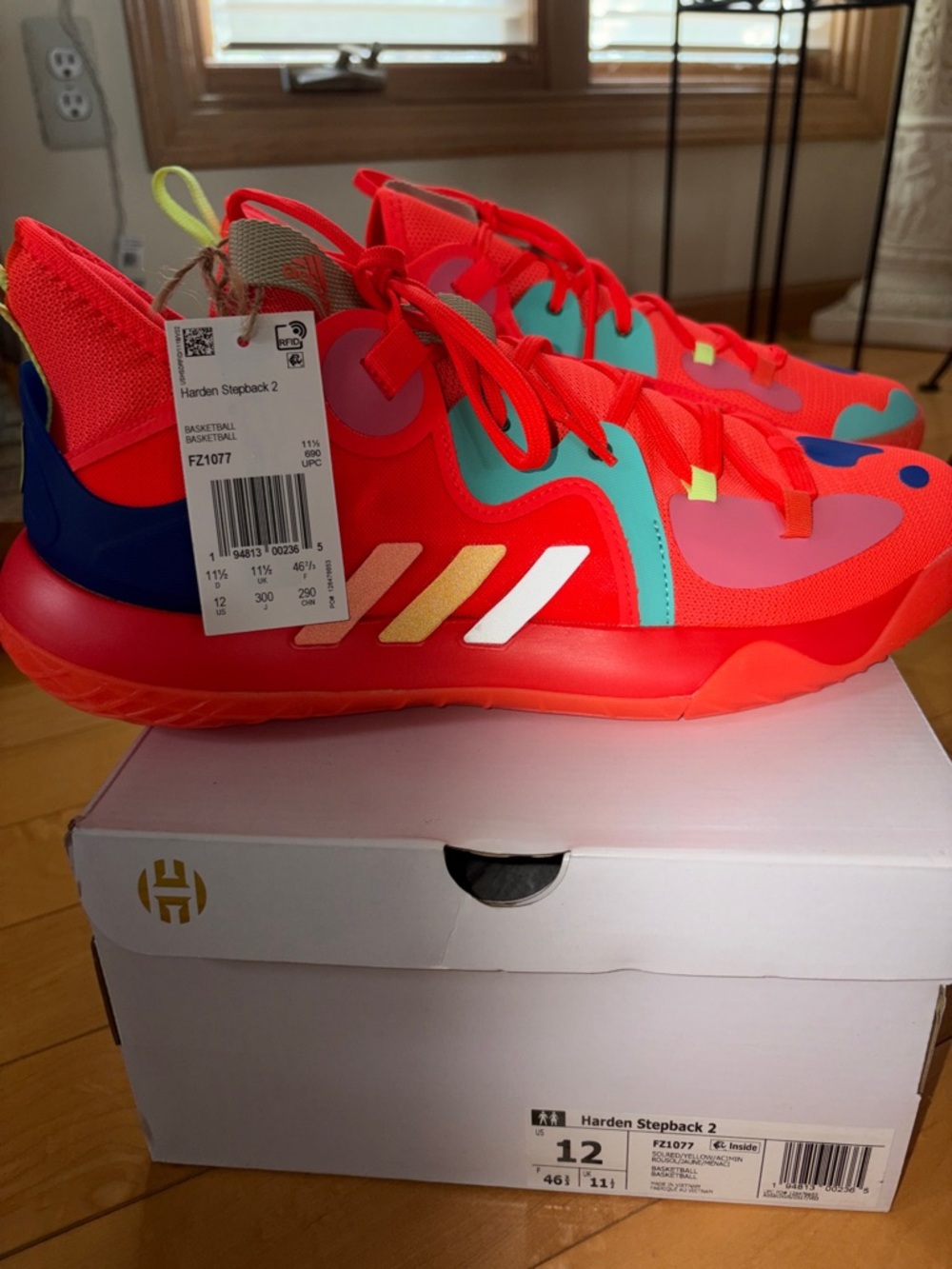 Adidas HARDEN Vol. 5 Futurenatural ‘Solar Red’ H68684 Size 12